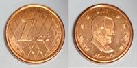 Monaco 1 Cent MONACO - 1 CENT 2007 - PROTOTYP -