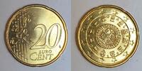 Portugal 20 Cent PORTUGAL - 20 CENT 2002 - SCEAU AUX CHATEAUX - SUPERBE A FLEUR DE COIN -