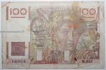 France 100 Francs FRANKREICH - PICK 128 - 100 FRANCS JEUNE PAYSAN - 04/09/1952 - M.482 -
