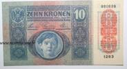Autriche 10 Kronen ÖSTERREICH – PICK 51 a – 10 KRONEN – NICHT DATIERT (1919) – AM DATUM 01.02.1915 -