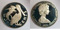 Iles Vierges britanniques 50 Cents BRITISCHE VIRGIN ISLANDS - KM 5 - 50 CENTS 1973 - ELIZABETH II - PELIKANE -