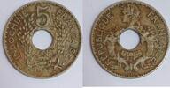Indochine 5 Cent INDOCHINE - 5 CENT 1938 - MAILLECHORT - TRES TRES BEAU -