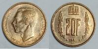 Luxembourg 20 Francs LUXEMBURG – KM 58 – 20 FRANKEN 1981 – JEAN – GROSSHERZOG VON LUXEMBURG -