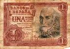 Espagne 1 Peseta SPANIEN - PICK 144 - 1 PESETA - 22/07/1953 -