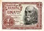 Espagne 1 Peseta SPANIEN - PICK 144 - 1 PESETA - 22/07/1953 -