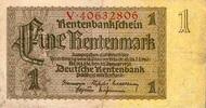 Allemagne 1 Rentenmark DEUTSCHLAND - PICK 173 b - 1 RENTENMARK - 30/01/1937 -