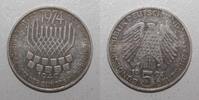Allemagne 5 Mark DEUTSCHLAND - KM 138 - 5 MARK 1974 F - Stuttgart - 25 Jahre Verfassung -