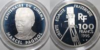 France 100 Francs FRANKREICH - KM 1944 - Hundertjahrfeier des Kinos - MARCEL PAGNOL - münzprobe -