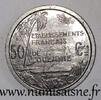 Océanie 50 Centimes FRANZÖSISCHE EINRICHTUNGEN IN OZEANIEN - KM 1 - 50 CENTIMES 1949 -