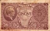 Italie 5 Lire ITALIEN - PICK 31 c - 5 LIRE - 23/11/1944 -