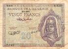 Algérie 20 Francs ALGERIEN - PICK 92a - 20 FRANCS - 29/04/1943 - TTB -