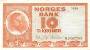 Norvège 10 Kroner MAROKKO - NORWEGEN - PICK 31 D - 10 Kronen - 1968 - TTB PLUS -