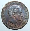 Espagne 10 Centimos SPANIEN - 10 CENTIMOS 1877 OM - ALPHONSE XII -