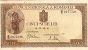 Roumanie 500 Lei RUMÄNIEN - PICK 51 a - 500 LEI - 20/04/1942 -