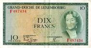 Luxembourg 10 Francs LUXEMBURG - PICK 48 A - 10 FRANCS - UNDATIERT (1954) -
