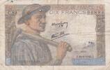 France 10 Francs FRANKREICH - F.08/12 - 10 Francs Bergmann - 22/06/1944 - C.89 -