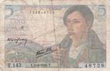 France 5 Francs FRANKREICH - F.05/06 - 5 Francs Schäfer - 05/04/1945 - T.143 -