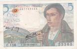 France 5 Francs FRANKREICH - F.05/05 - 5 Francs Schäfer - 23/12/1943 - C.116 -