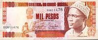Guinée Bissau 1.000 Pesos GUINEA BISSAU - PICK 13 b - 1 000 PESOS - 1.3.1993 - UNC -