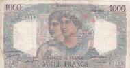 France 1 000 Francs FRANKREICH - F.41/24 - 1000 FRANCS MINERVA UND HERKULES - 02/12/1948 - Z.506 -