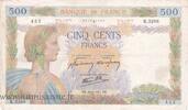 France 500 Francs FRANKREICH - F.32/19 - 500 FRANCS LA PAIX - 26/06/1941 - K.3266 -