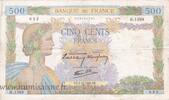 France 500 Francs FRANKREICH - F.32/10 - 500 FRANCS LA PAIX - 05/12/1940 - H.1588 -