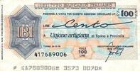Italie 100 Lire ITALIEN - TURIN - BANKINSTITUTION - 100 LIRE - 1976 -