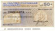 Italie 50 Lire ITALIEN – MAILAND – BANQUE POPULAIRE – 50 LIRE – 1976 -