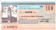 Italie 100 Lire ITALIEN – BERGAMO – BANQUE POPULAIRE – 100 LIRE – 1977 -
