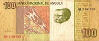 Angola 100 Kwanzas ANGOLA – PICK 153 – 100 KWANZAS 2012 (2017) – José Eduardo dos Santos – Binga-Wasserfälle -