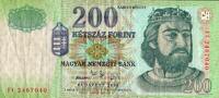 Hongrie 200 Forint UNGARN - PICK 187 f - 200 FORINT - 2006 -