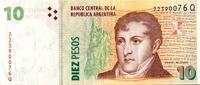 Argentine 10 Pesos ARGENTINIEN - PICK 354a - 10 PESOS (2003) - MANUEL BELGRANO -