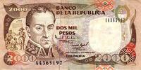 Colombie 2.000 Pesos KOLOMBIEN - PICK 439 b - 2000 PESOS - 17/12/1994 -