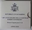 Saint-Marin 10 euro SAN MARINO - 10 EURO 2010 - 200. Geburtstag Robert Schumanns -