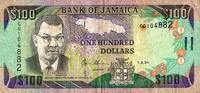 Jamaique 100 Dollars JAMAIKA - PICK 76 a – 100 DOLLAR – 01.03.1994 – Zeichen 12 -