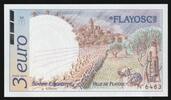 France 3 Euro 83 - FLAYOSC - EURO DES VILLES - 3 EURO 1996 -