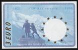 France 3 Euro 74 CHAMONIX - EURO DES VILLES - 3 EURO 1996 - MONT-BLANC -