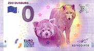 Allemagne 0 euro DEUTSCHLAND - ZOO DUISBURG - PANDA - WOLF - 2017-4 - KONTAKT MIT 5 TICKETS -