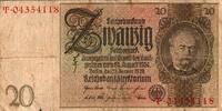 Allemagne 20 REICHSMARK DEUTSCHLAND - PICK 181 a - 20 REICHMARK - 22/01/1929 -