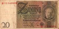 Allemagne 20 REICHSMARK DEUTSCHLAND - PICK 181 a - 20 REICHMARK - 22/01/1929 -