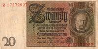 Allemagne 20 REICHSMARK DEUTSCHLAND - PICK 181 a - 20 REICHMARK - 22/01/1929 -