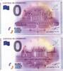 France 0 euro FRANKREICH - Komitat FRANKREICH - 41250 - CHAMBORD - CHÂTEAU - 2015-1 und 2015-2 - DAS PAAR MIT DER GLEICHEN NUMMER -