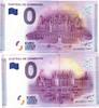 France 0 euro FRANKREICH - Komitat FRANKREICH - 41250 - CHAMBORD - CHÂTEAU - 2015-1 und 2015-2 - DAS PAAR MIT DER GLEICHEN NUMMER -