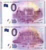 France 0 euro FRANKREICH - Komitat FRANKREICH - 41250 - CHAMBORD - CHÂTEAU - 2015-1 und 2015-2 - DAS PAAR MIT DER GLEICHEN NUMMER -