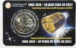 Belgique 2 € commémorative BELGIEN - 2 EURO 2018 - 50. Jahrestag des Satelliten ESBRO-2B - Coincard -