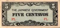 Philippines 5 Centavos PHILIPPINEN - PICK 103 a - 5 CENTAVOS - UNDATIERT (1942) -