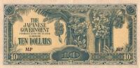 Malaisie 10 Dollars MALAYSIA - MALAYA - PICK M7 b - 10 DOLLARS - Undatiert (1942-44) -