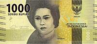 Indonésie 1.000 Rupiah INDONESIEN - PICK 154 a - 1.000 RUPIAH 2016 - Tjut Meutia - Banda Neira -