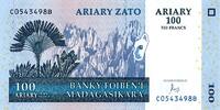 Madagascar 100 Ariary MADAGASCAR - PICK 86 - 100 ARIARY / 500 FRANCS - 2004 - NEUF -