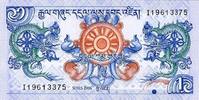 Bhoutan 1 Ngultrum BHUTAN - PICK 27 a - 1 NGULTRUM - 2006 -